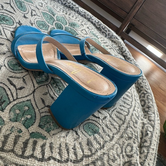 Lulus Blue Heels - Picture 4 of 5
